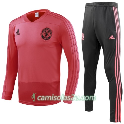 Manchester United Sweat de Treino Conjunto Vermelho 2018/19 Manchester United Sweat de Treino Conjunto Vermelho 2018/19